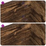 Casa si Gradina - Constructii - Scule de mana si unelte - Accesorii scule de mana - Coperta autocolanta pentru suruburi 2 pcs Stejar fumuriu - Infinity.ro