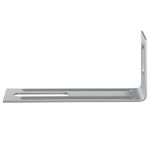 Casa si Gradina - Gradina si terasa - Garduri, panouri si accesorii - Bracket anti-tiltare Simplu 1268 pcs Argintiu Fier - Infinity.ro