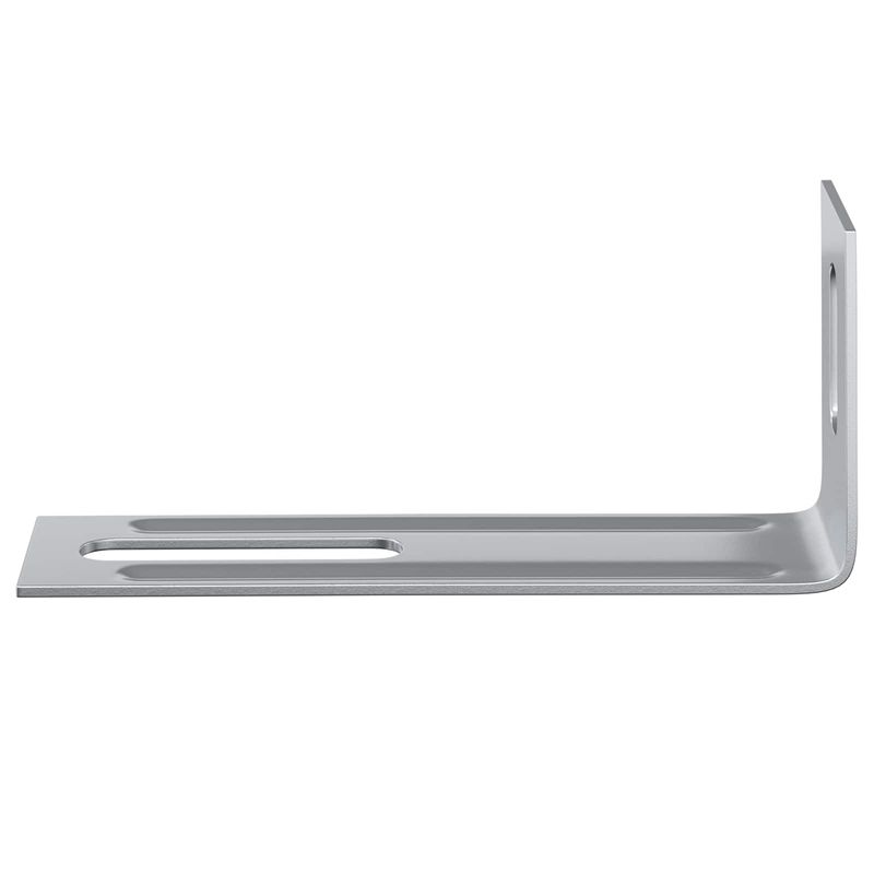 Casa si Gradina - Gradina si terasa - Garduri, panouri si accesorii - Bracket anti-tiltare Simplu 1268 pcs Argintiu Fier - Infinity.ro