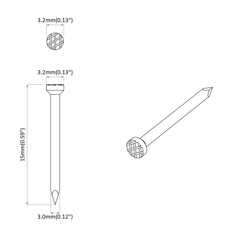 Casa si Gradina - Constructii - Feronerie si accesorii - Cuie - Cuie pentru Lemn 12 pcs - Infinity.ro