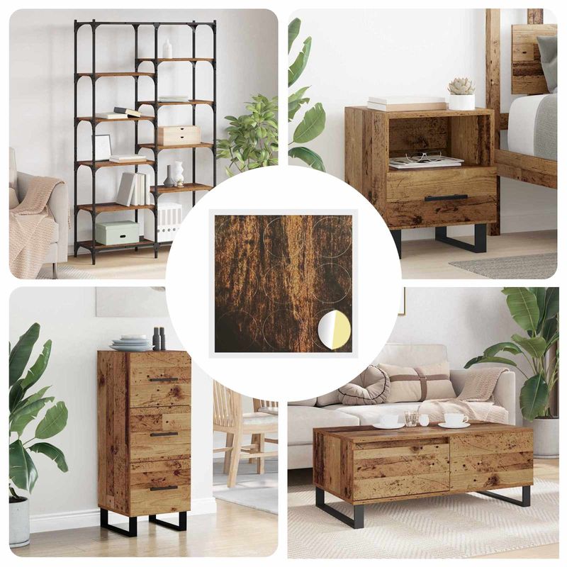 Casa si Gradina - Constructii - Scule de mana si unelte - Accesorii scule de mana - Coperta autocolanta pentru suruburi 12 pcs Lemn vechi - Infinity.ro