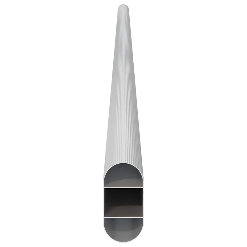 Casa si Gradina - Mobilier - Organizare si depozitare - Umerase si valeti - Sina pentru dressing 2 pcs Argintiu 764 x 15 x 29 mm - Infinity.ro