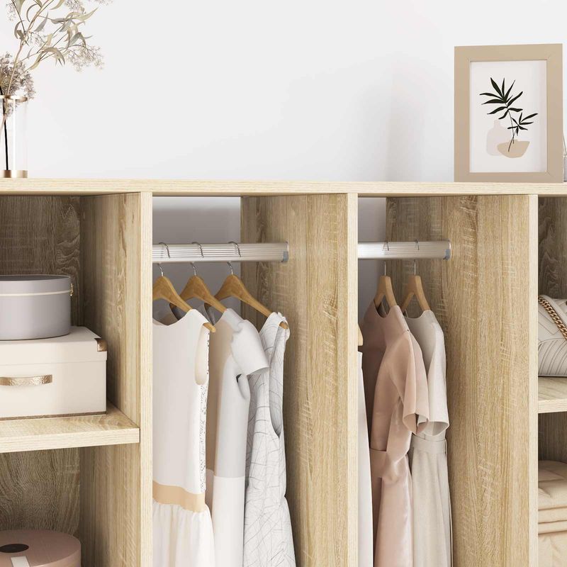 Casa si Gradina - Mobilier - Organizare si depozitare - Umerase si valeti - Sina pentru dressing 12 pcs Argintiu 764 x 15 x 29 mm - Infinity.ro