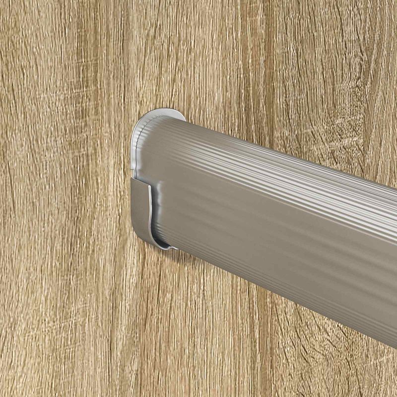 Casa si Gradina - Mobilier - Organizare si depozitare - Umerase si valeti - Sina pentru dressing 12 pcs Argintiu 764 x 15 x 29 mm - Infinity.ro