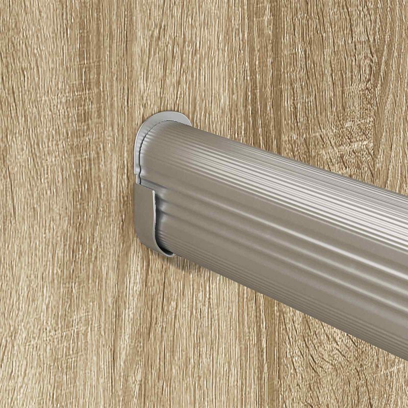 Casa si Gradina - Mobilier - Organizare si depozitare - Umerase si valeti - Sina pentru dressing 12 pcs Argintiu 764 x 15 x 29 mm - Infinity.ro