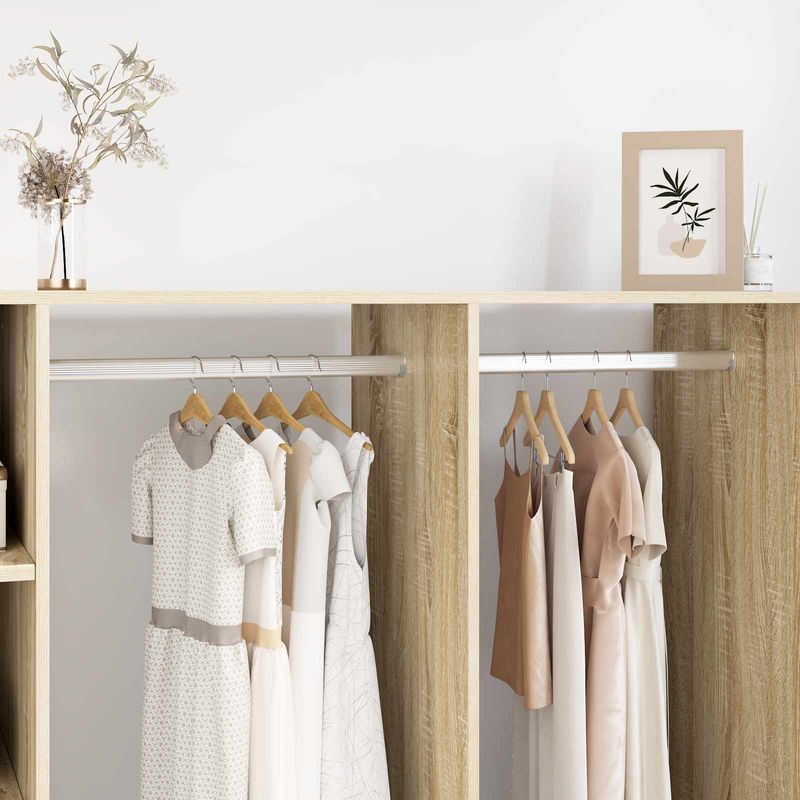 Casa si Gradina - Mobilier - Organizare si depozitare - Umerase si valeti - Sina pentru dressing 12 pcs Argintiu 764 x 15 x 29 mm - Infinity.ro