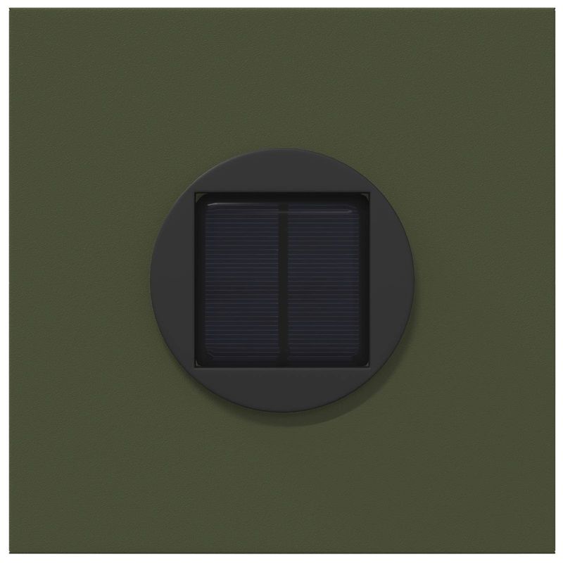 Casa si Gradina - Corpuri si surse de iluminat - Iluminat exterior - Felinare - Lumina LED Solara pentru Alei 2 pcs Verde masliniu - Infinity.ro