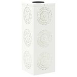 Casa si Gradina - Corpuri si surse de iluminat - Iluminat exterior - Felinare - Lumina LED Solara pentru Alei 2 pcs Alb Otel laminat la rece - Infinity.ro