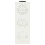 Casa si Gradina - Corpuri si surse de iluminat - Iluminat exterior - Felinare - Lumina LED Solara pentru Alei 2 pcs Alb Otel laminat la rece - Infinity.ro