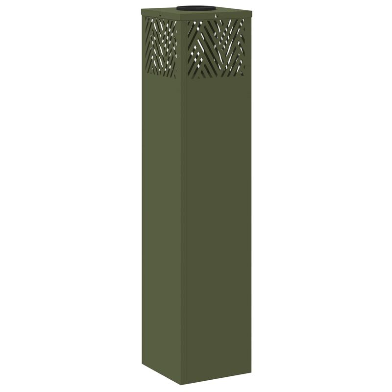 Casa si Gradina - Corpuri si surse de iluminat - Iluminat exterior - Felinare - Lumina LED Solara pentru Alei Herringbone 2 pcs Verde masliniu - Infinity.ro