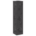 Casa si Gradina - Corpuri si surse de iluminat - Iluminat exterior - Felinare - Lumina LED Solara pentru Alei 2 pcs Negru Otel laminat la rece - Infinity.ro