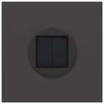 Casa si Gradina - Corpuri si surse de iluminat - Iluminat exterior - Felinare - Lumina LED Solara pentru Alei 2 pcs Negru Otel laminat la rece - Infinity.ro