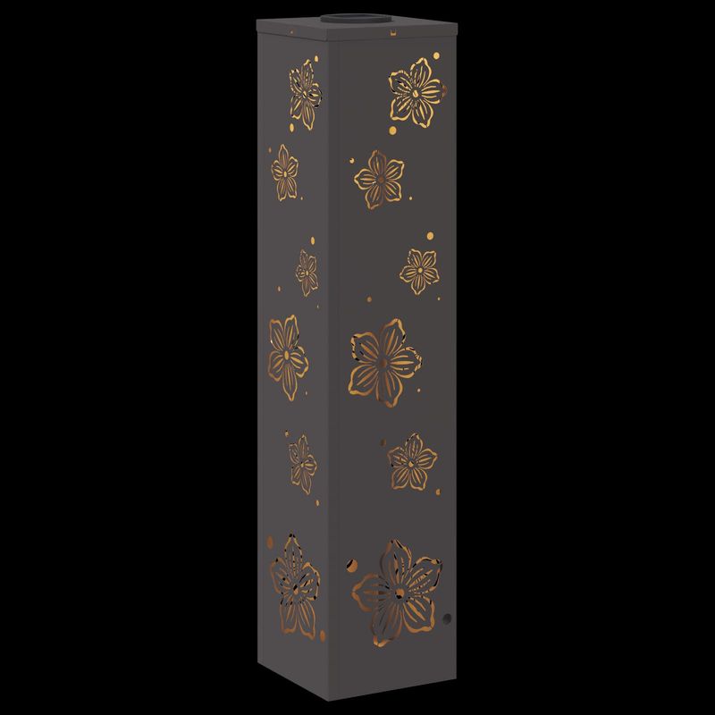 Casa si Gradina - Corpuri si surse de iluminat - Iluminat exterior - Felinare - Lumina LED Solara pentru Alei 2 pcs Negru Otel laminat la rece - Infinity.ro