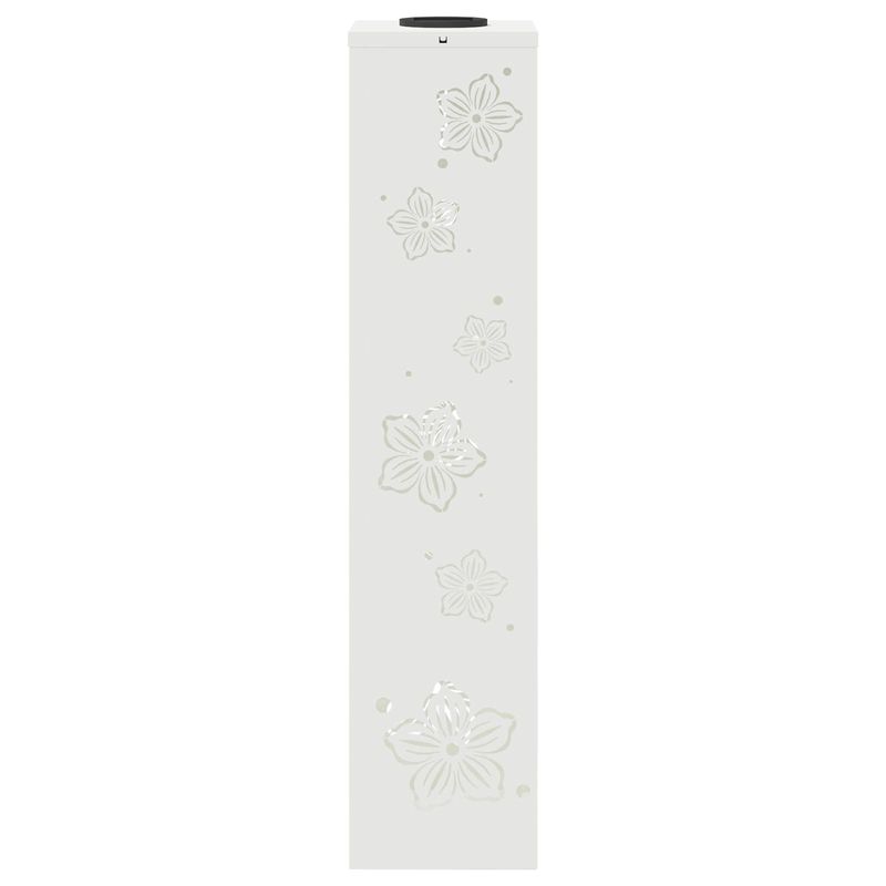 Casa si Gradina - Corpuri si surse de iluminat - Iluminat exterior - Felinare - Lumina LED Solara pentru Alei 2 pcs Alb Otel laminat la rece - Infinity.ro