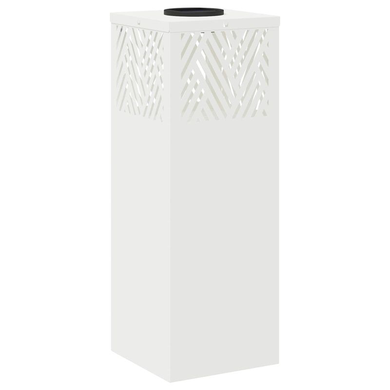 Casa si Gradina - Corpuri si surse de iluminat - Iluminat exterior - Felinare - Lumina LED Solara pentru Alei 2 pcs Alb Otel laminat la rece - Infinity.ro