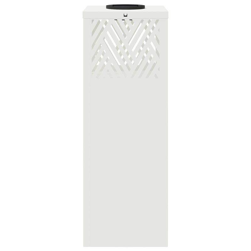 Casa si Gradina - Corpuri si surse de iluminat - Iluminat exterior - Felinare - Lumina LED Solara pentru Alei 2 pcs Alb Otel laminat la rece - Infinity.ro