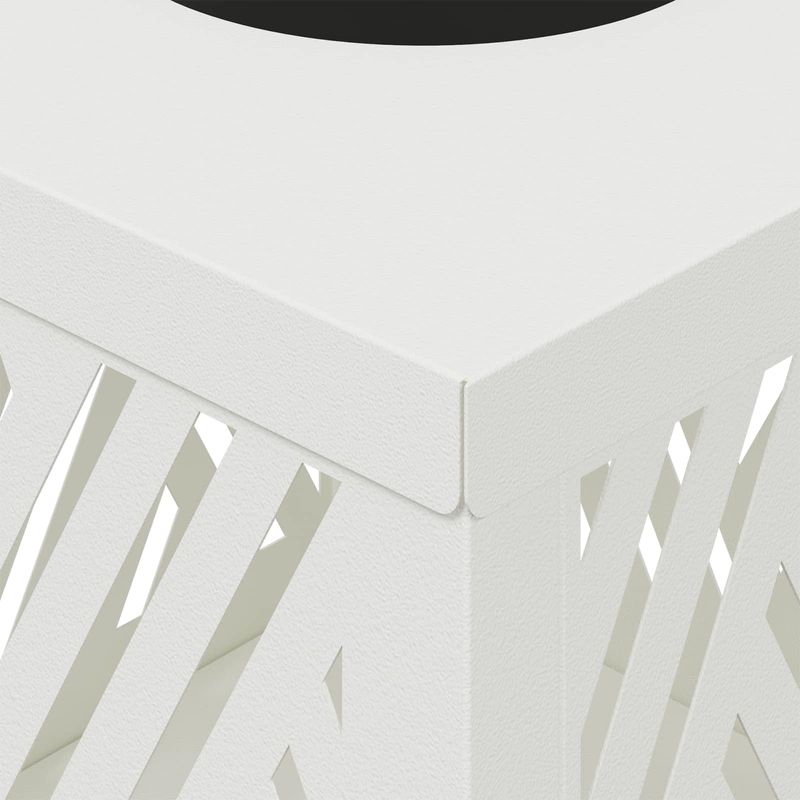 Casa si Gradina - Corpuri si surse de iluminat - Iluminat exterior - Felinare - Lumina LED Solara pentru Alei 2 pcs Alb Otel laminat la rece - Infinity.ro