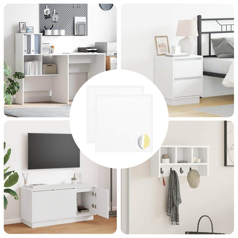 Casa si Gradina - Constructii - Scule de mana si unelte - Accesorii scule de mana - Autocolant 2 pcs Alb Ø 20 x 0,5 mm Hartie - Infinity.ro