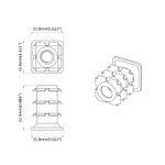 Casa si Gradina - Constructii - Scule de mana si unelte - Accesorii scule de mana - Insert tub filetat 1818 pcs Negru si argintiu Otel Galvanizat - Infinity.ro