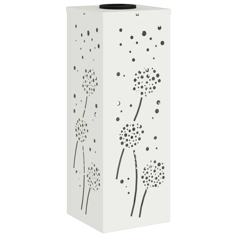 Casa si Gradina - Corpuri si surse de iluminat - Iluminat exterior - Felinare - Lumina LED Solara pentru Alei 2 pcs Alb Otel laminat la rece - Infinity.ro