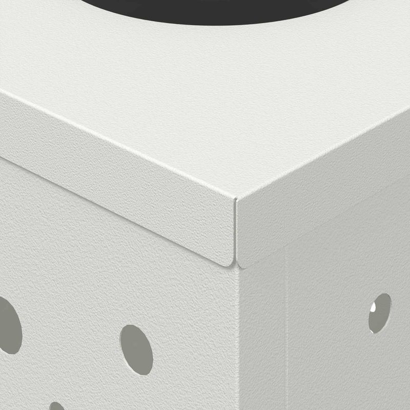 Casa si Gradina - Corpuri si surse de iluminat - Iluminat exterior - Felinare - Lumina LED Solara pentru Alei 2 pcs Alb Otel laminat la rece - Infinity.ro