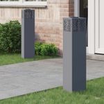 Casa si Gradina - Corpuri si surse de iluminat - Iluminat exterior - Felinare - Lumina LED Solara pentru Alei Herringbone 2 pcs Antracit - Infinity.ro