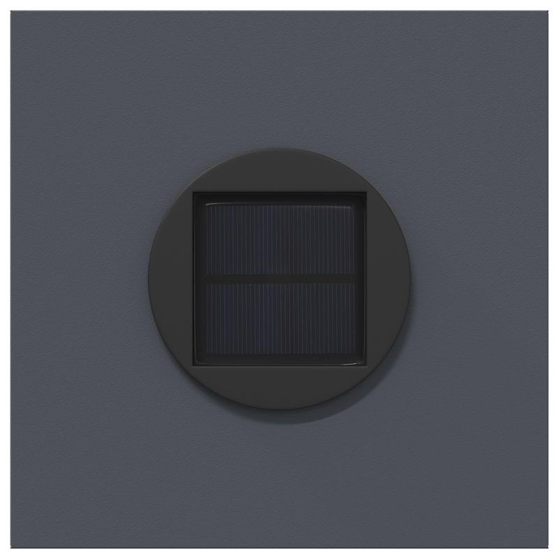 Casa si Gradina - Corpuri si surse de iluminat - Iluminat exterior - Felinare - Lumina LED Solara pentru Alei Herringbone 2 pcs Antracit - Infinity.ro