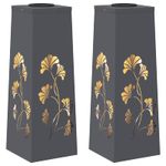 Casa si Gradina - Corpuri si surse de iluminat - Iluminat exterior - Felinare - Lumina LED Solara pentru Alei 2 pcs Antracit - Infinity.ro