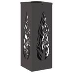 Casa si Gradina - Corpuri si surse de iluminat - Iluminat exterior - Felinare - Lumina LED Solara pentru Alei 2 pcs Negru Otel laminat la rece - Infinity.ro