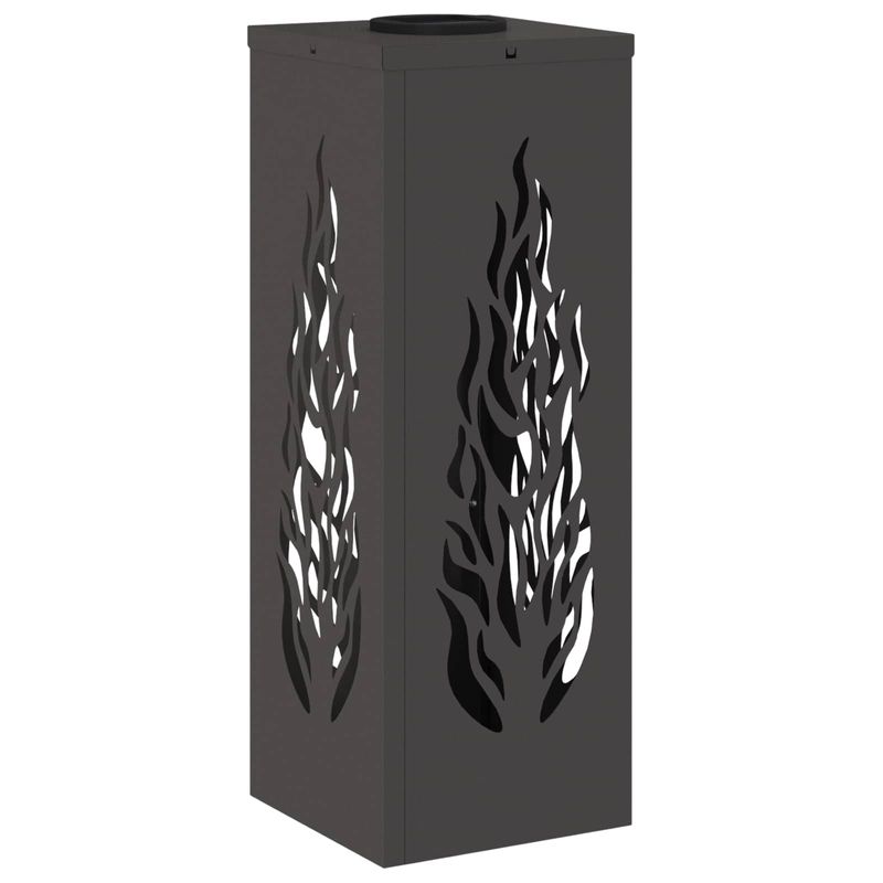 Casa si Gradina - Corpuri si surse de iluminat - Iluminat exterior - Felinare - Lumina LED Solara pentru Alei 2 pcs Negru Otel laminat la rece - Infinity.ro