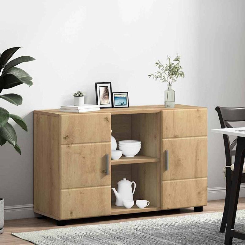 Casa si Gradina - Mobilier - Comode si corpuri - Comode - Bufet Stejar Artizanal 88,5 x 30,5 x 55,5 cm Lemn compozit - Infinity.ro