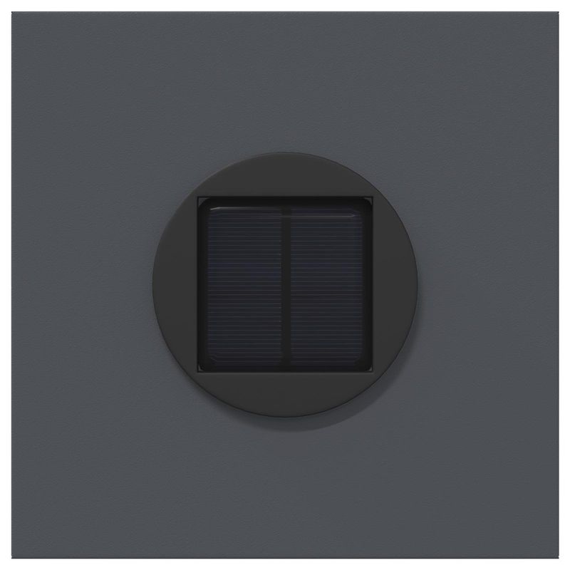 Casa si Gradina - Corpuri si surse de iluminat - Iluminat exterior - Felinare - Lumina LED Solara pentru Alei 2 pcs Antracit - Infinity.ro