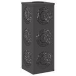 Casa si Gradina - Corpuri si surse de iluminat - Iluminat exterior - Felinare - Lumina LED Solara pentru Alei 2 pcs Negru Otel laminat la rece - Infinity.ro