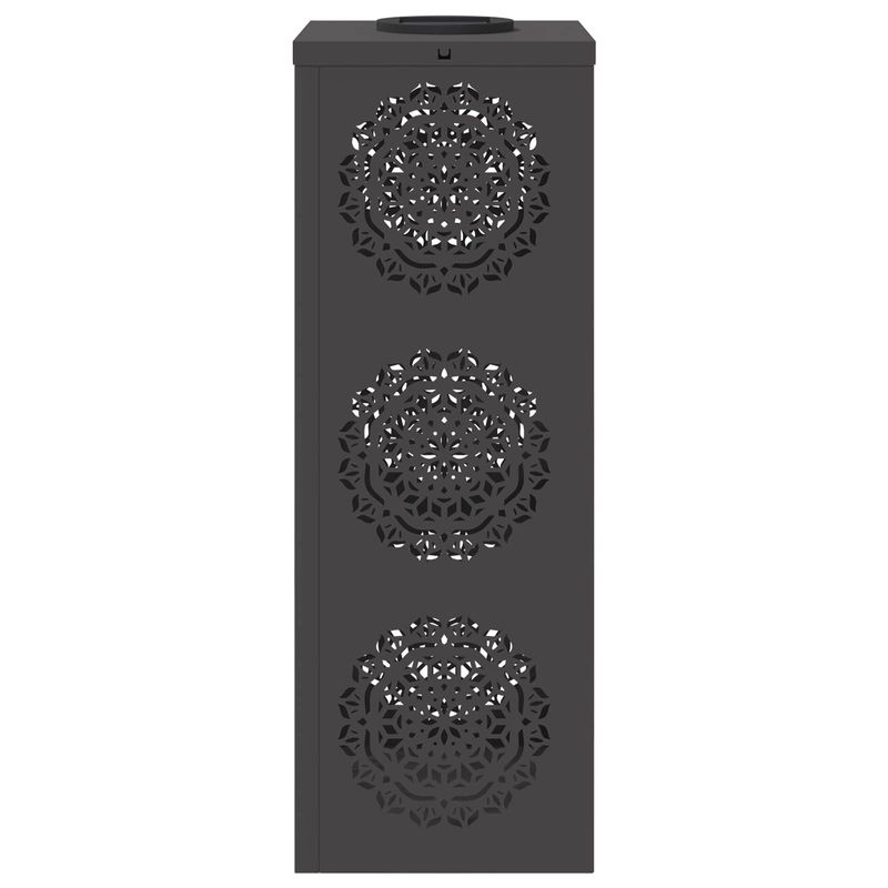 Casa si Gradina - Corpuri si surse de iluminat - Iluminat exterior - Felinare - Lumina LED Solara pentru Alei 2 pcs Negru Otel laminat la rece - Infinity.ro