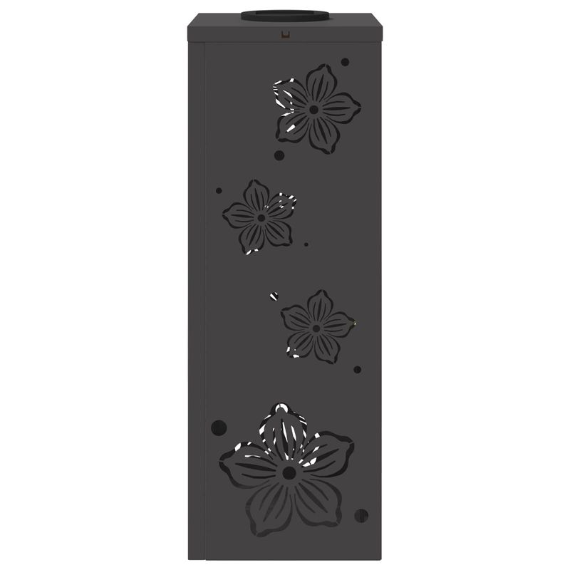 Casa si Gradina - Corpuri si surse de iluminat - Iluminat exterior - Felinare - Lumina LED Solara pentru Alei 2 pcs Negru Otel laminat la rece - Infinity.ro