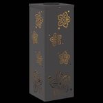 Casa si Gradina - Corpuri si surse de iluminat - Iluminat exterior - Felinare - Lumina LED Solara pentru Alei 2 pcs Negru Otel laminat la rece - Infinity.ro