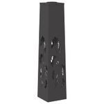 Casa si Gradina - Corpuri si surse de iluminat - Iluminat exterior - Felinare - Lumina LED Solara pentru Alei 2 pcs Negru Otel laminat la rece - Infinity.ro