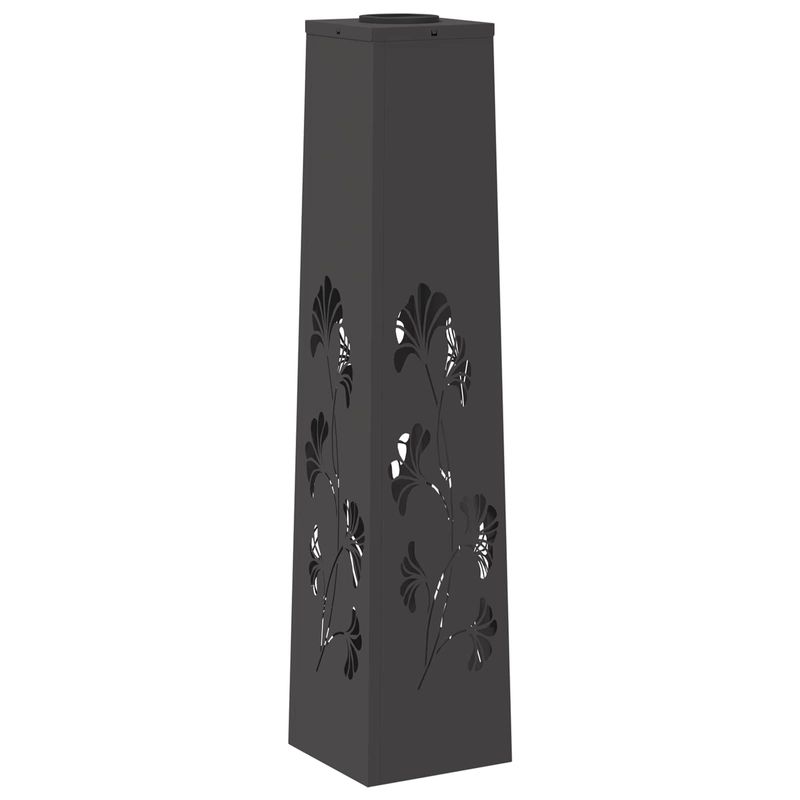 Casa si Gradina - Corpuri si surse de iluminat - Iluminat exterior - Felinare - Lumina LED Solara pentru Alei 2 pcs Negru Otel laminat la rece - Infinity.ro