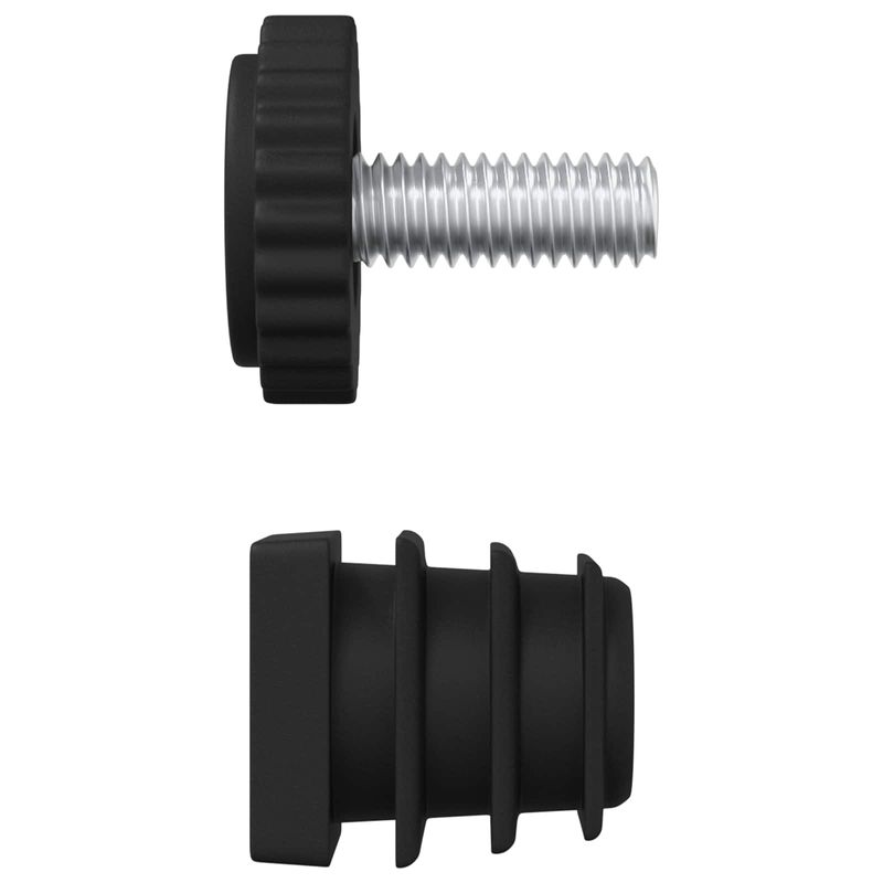 Casa si Gradina - Constructii - Scule de mana si unelte - Accesorii scule de mana - Nivelatoare de mobila Ajustabil 2 pcs Negru M6 PP - Infinity.ro