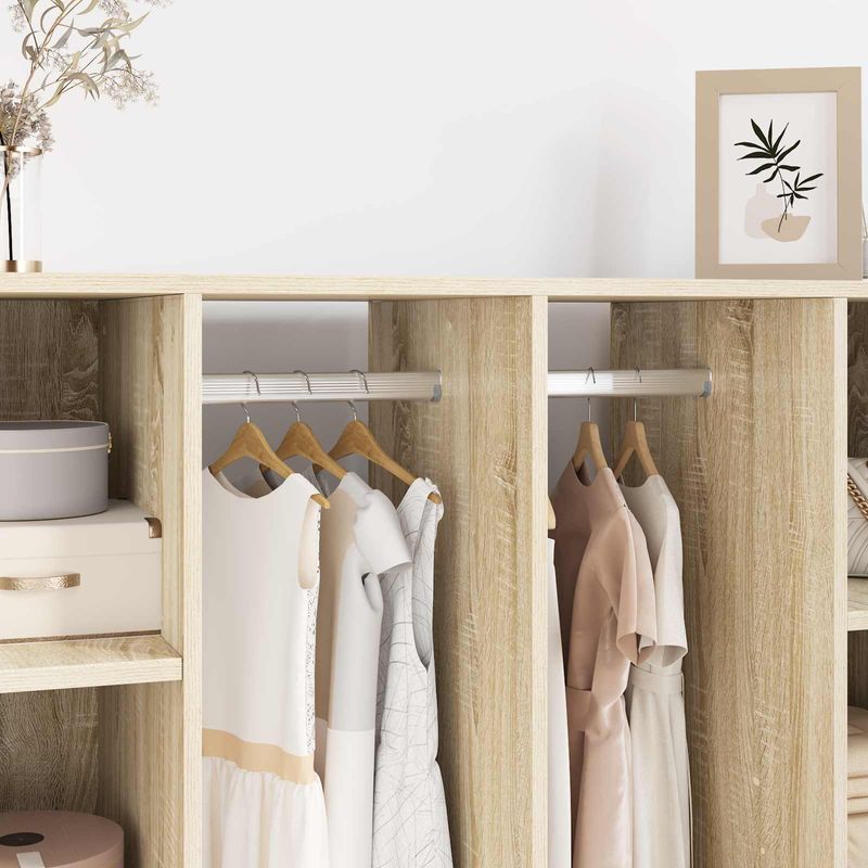 Casa si Gradina - Mobilier - Organizare si depozitare - Umerase si valeti - Sina pentru dressing 12 pcs Argintiu 764 x 15 x 29 mm - Infinity.ro
