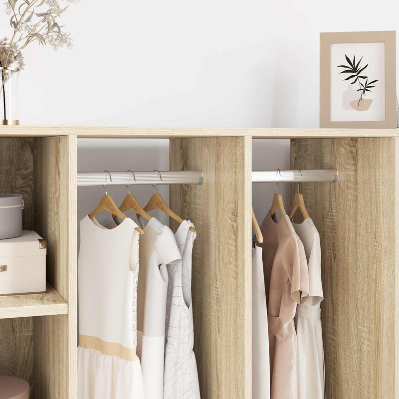 Casa si Gradina - Mobilier - Organizare si depozitare - Umerase si valeti - Sina pentru dressing 2 pcs Argintiu 764 x 15 x 29 mm - Infinity.ro