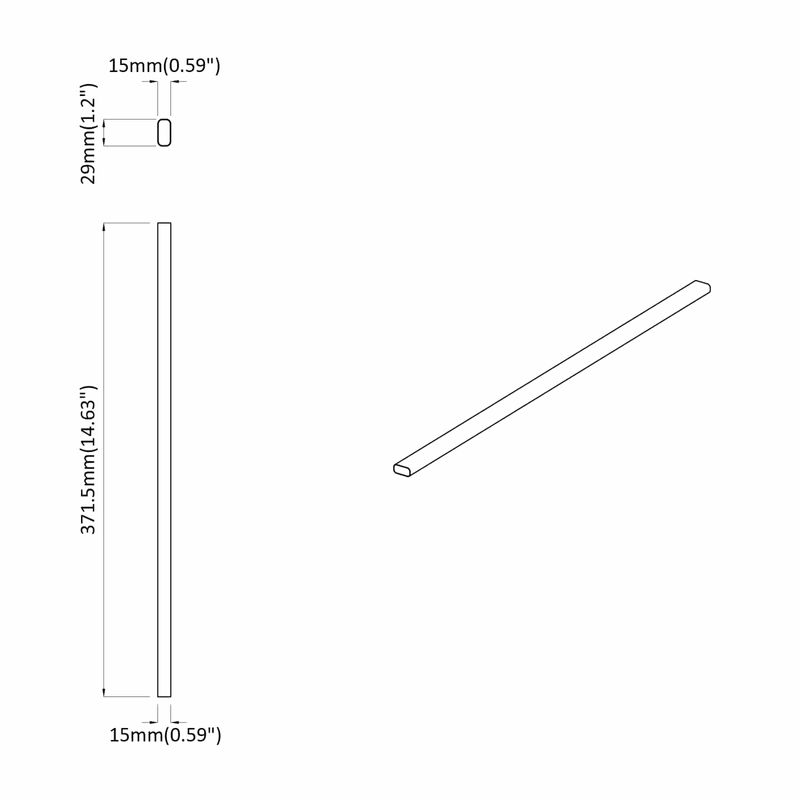 Casa si Gradina - Mobilier - Organizare si depozitare - Umerase si valeti - Sina pentru dressing 2 pcs Argintiu 764 x 15 x 29 mm - Infinity.ro