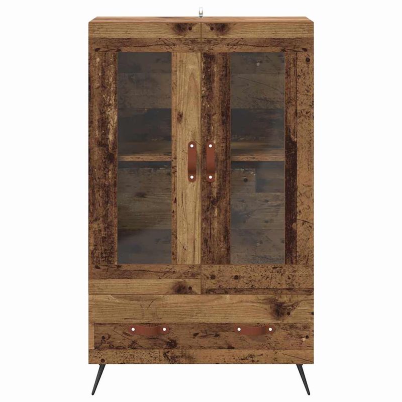 Casa si Gradina - Mobilier - Comode si corpuri - Corpuri bucatarie - Bufet Lemn Vechi 69,5 x 31 x 115 cm Lemn Stratificat si Sticla - Infinity.ro
