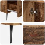 Casa si Gradina - Mobilier - Comode si corpuri - Corpuri bucatarie - Bufet Lemn Vechi 69,5 x 31 x 115 cm Lemn Stratificat si Sticla - Infinity.ro