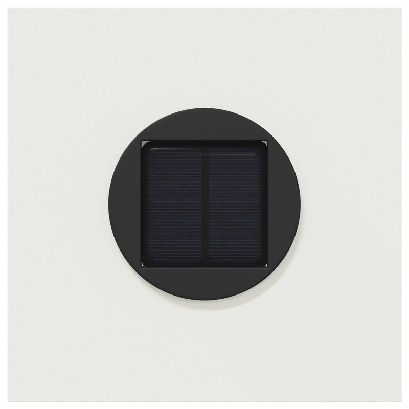 Casa si Gradina - Corpuri si surse de iluminat - Iluminat exterior - Felinare - Lumina LED Solara pentru Alei 2 pcs Alb Otel laminat la rece - Infinity.ro