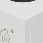 Casa si Gradina - Corpuri si surse de iluminat - Iluminat exterior - Felinare - Lumina LED Solara pentru Alei 2 pcs Alb Otel laminat la rece - Infinity.ro