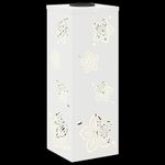 Casa si Gradina - Corpuri si surse de iluminat - Iluminat exterior - Felinare - Lumina LED Solara pentru Alei 2 pcs Alb Otel laminat la rece - Infinity.ro