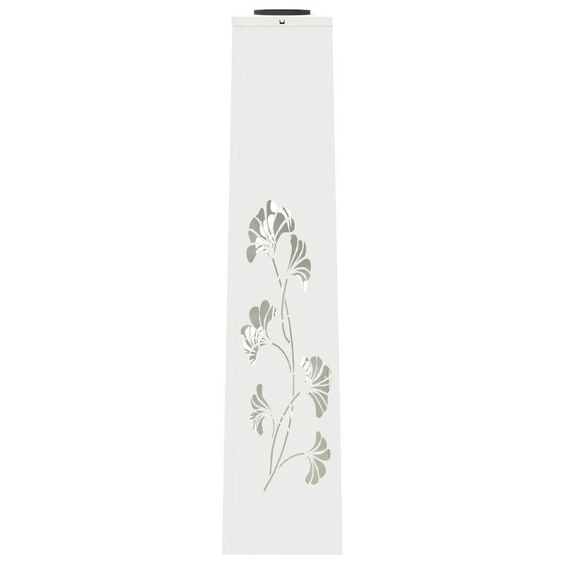 Casa si Gradina - Corpuri si surse de iluminat - Iluminat exterior - Felinare - Lumina LED Solara pentru Alei 2 pcs Alb Otel laminat la rece - Infinity.ro