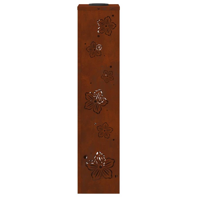 Casa si Gradina - Corpuri si surse de iluminat - Iluminat exterior - Felinare - Lumina LED Solara pentru Alei 2 pcs Otel Corten Otel Corten - Infinity.ro