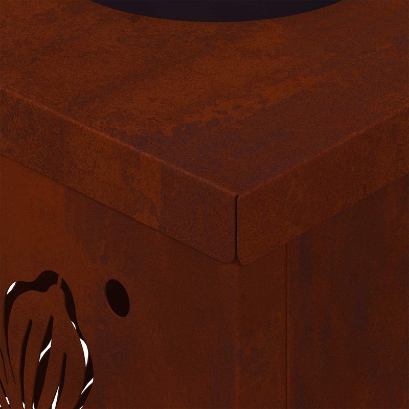 Casa si Gradina - Corpuri si surse de iluminat - Iluminat exterior - Felinare - Lumina LED Solara pentru Alei 2 pcs Otel Corten Otel Corten - Infinity.ro